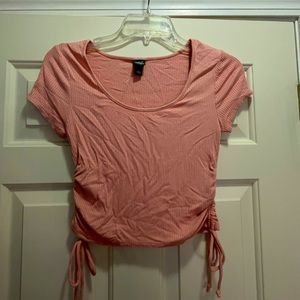 Wild Fable NWOT Cinch Crop Top Peach Small